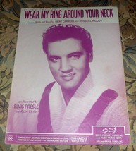 Elvis Presley Sheet Music - Wear My Ring Around Your Neck (1958) - £9.68 GBP