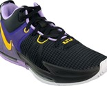 Authenticity Guarantee 
Nike Men&#39;s LeBron Witness 7 Black/Univ.Gold Bask... - $79.99