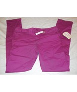 Girls Faded Glory Pants Passionate Plum Size 5 New W Tags Skinny Chino - $185.12 MXN