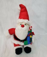 Vintage Santa Clause Red White Parachute Puffy 17&quot; Plush Toy Decor Holid... - €12,75 EUR