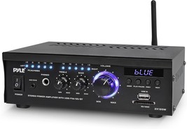 Wireless Bluetooth Home Stereo Amplifier - 2X120 Watt Power Amplifier, Pcau46Ba - £51.81 GBP