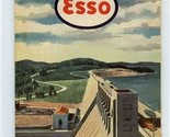 ESSO Map of Arkansas Louisiana Mississippi Happy Motoring 1951 - £14.24 GBP