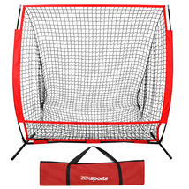 Aids Net Softball Hitting Batting Practice W/ Carry Bag 5X5Ft Baseball T... - £50.33 GBP