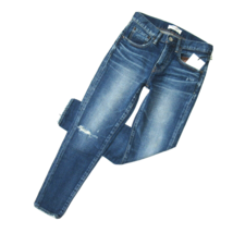 NWT Moussy Vintage Falkner Skinny in Dark Blue Distressed Stretch Jeans 25 $350 - £116.85 GBP