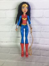 Mattel DC Super Hero Girls Wonder Woman 12in Action Doll Toy Outfit Lasso 2015 - £9.84 GBP