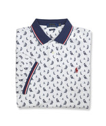 Polo Ralph Lauren White Boats Print Classic Fit Polo Shirt, Large L PRL-330 - $94.78 CAD