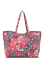 TRINA TURK Crosiere Tote BLOSSOM TRELLIS 6CRS24VY Floral Bag DUAL TOP HA... - £138.32 GBP