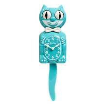 Limited Edition Vibrant Blue Turquoise Kit-Cat Klock 15.5″ high - $78.95