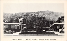 Chief Motel Colorado Springs CO Postcard PC433 - £7.46 GBP