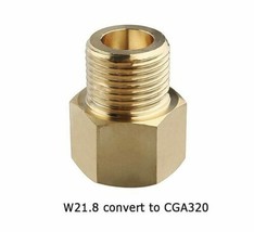 Paint Ball Adaptors Co2 Tank Regulator Adapter W21.8 Thread Convert To C... - £13.50 GBP