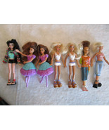  7 Mini Barbie Dolls w/rooted hair BALLERINAS, Fashionistas, Mini Hoodie... - £7.15 GBP