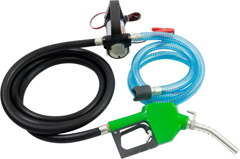12 Volt Heavy Duty Fuel Transfer Pump,Automatic Shout-Off Nozzle,Fuel Fi... - $149.37