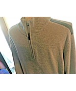 Men’s Eddie Bauer Gray Long Sleeve Sweater TL 1/2  Zip Ribbed      SKU 0... - $6.88