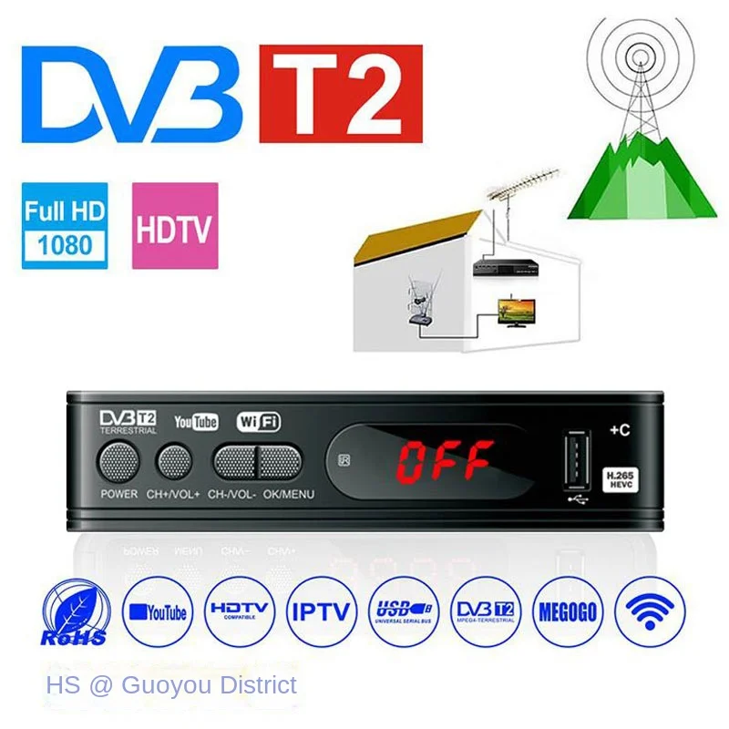 Mini HD DVB-T2 Set-top Box: Digital TV Receiver for Malaysia, Singapore, and - £26.14 GBP