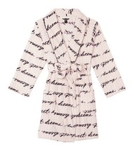 New VICTORIA&#39;S SECRET Women&#39;s Short Cozy Robe Black Stripe Sweet Dreams ... - £46.45 GBP
