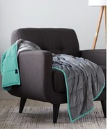 Ella Jayne 15lb Reversible Anti-Anxiety Weighted Blanket-Grey/Aqua T4103920 - $58.95