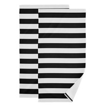 Black And White Stripe Kitchen Towel 2 Packstriped Kitchen Cloth Black White Hom - £50.20 GBP