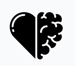 heart &amp; brain Icon sticker instant download svg,png,psd,eps,jpeg - £3.58 GBP