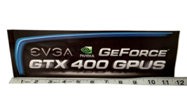 Nvidia GeForce GTX 400 GPUS Sticker Case Badge Label Logo Decal Large 11.75&quot; W - £4.66 GBP