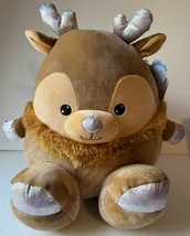 Squeeze with Love Reindeer Plush 8&quot; Animal Adventure 2023 NWT Super Puffed Plush - $25.73