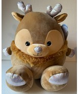 Squeeze with Love Reindeer Plush 8&quot; Animal Adventure 2023 NWT Super Puff... - £20.18 GBP