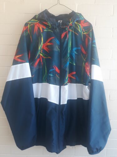 Primary image for Russell Athletic Jacket Mens Medium Windbreaker Hoodie Rain Coat Running Adult