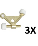 3X Stanley 57-1030 (DP57-1030) Hinge Pin Doorstops In Bright Brass - £5.10 GBP