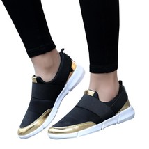 Women Mesh Casual Loafers Breathable Flat Shoes Soft Running Shoes Gym S... - $32.99