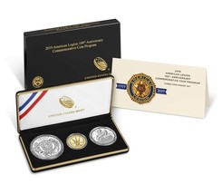 American Legion 100th Anniversary 2019 Three-Coin Proof Set ( ON SALE ) - £495.60 GBP