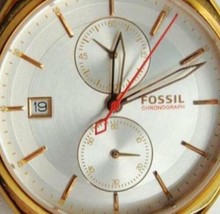 Fossil Chronograph Land Racer Date Rose Gold CH2977 Watch Analog Quartz New Batt - £59.34 GBP