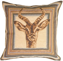 Blue Antelope Tapestry Throw Pillow, Complete with Pillow Insert - £33.53 GBP
