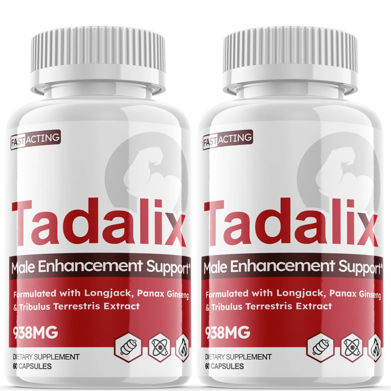 Tadalix-Red - Male Virility - 2 Bottles - 120 Capsules - $99.99