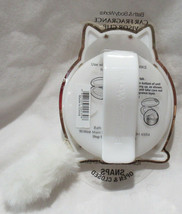 Bath &amp; Body Works Car Fragrance Holder WHITE &amp; GOLD KITTY Visor Clip - £13.03 GBP