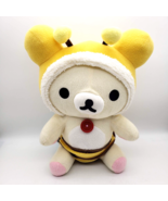 San-X Rilakkuma Meets Honey Plush - Large Bear Bee 16&quot; Stuffed Toy Koril... - £11.72 GBP