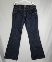 Dear ab Women&#39;s Flare Leg Dark Wash Thick Denim Jeans Size 12 - £12.38 GBP