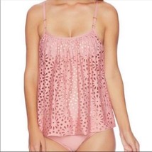 NWT Luxe by Lisa Vogel Aphrodite Sway Tankini Top in Dusty Rose Pink Size S - £47.84 GBP