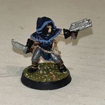 Ral Partha Warhammer Metal Painted Miniature Cawdor Leader Soldier With Gun - $18.97