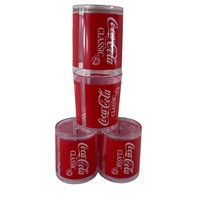 Coca-Cola Classic Original Formula Plastic High Ball Cups Set of 4 in bo... - $27.77