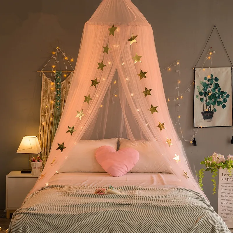 DROP SHIPPING Baby Bed Canopy Curtain Around Dome Mosquito Net Crib Netting - $44.98