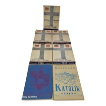 vintage Catholic Religious Almanac Lot 1943-1949 Kalendar Katolik Bohemi... - £33.34 GBP