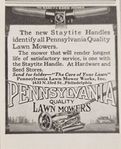 1924 Print Ad Pennsylvania Lawn Mowers with Staytite Handles Philadelphia,PA - £6.00 GBP