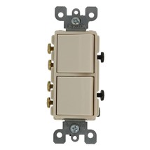 Leviton 5640-T 20 Amp, 120/277 Volt, Decora 3-Way / 3-Way AC Combination... - £38.55 GBP