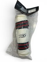 BEST Sang Moo Sa Martial Arts Sport Taekwondo Shin Pads Size Medium Whit... - $28.50