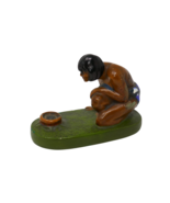 McKinstry-Yauman Co Vintage Painted Native American Chalkware Incense Bu... - $24.49