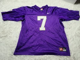 Men's Washington Huskies Team Nike XL Football Jersey #7 Made in USA Purple VTG - $31.50