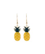 Pineapple Earrings, Dangle Earrings, Earlobe Piercing, Cute Gift - $12.33 CAD