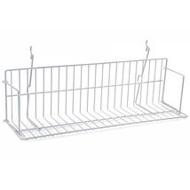 24" Wide Video Shelf for Slatwall, Gridwall or Pegboard -Box of 3 White - $39.02