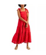 Charter Club Womens Petite PL Red Barn Cotton Eyelet Midi Shift Dress NW... - $86.51 CAD