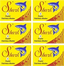 Shark Super Stainless Double Edge Safety Razor Blades, 30 blades (5x6) - £3.88 GBP