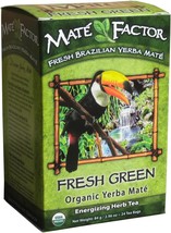 The Mate Factor Yerba Mate Energizing Herb Tea Bag, Organic Fresh Green, 24-Coun - £15.14 GBP